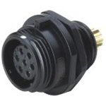 Circular Connector, 6 Contacts, Panel Mount, Plug, Male, IP68