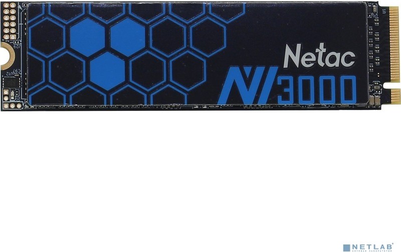 Накопитель SSD Netac NV3000, 1Tb, PCIe 3.0 x4, M.2 2280, NVMe, R/W