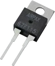 Фото 1/3 67L120, Sensata Airpax Bi-Metallic Thermostat, 130°C Max, Open On Rise, Automatic Reset, Surface Mount