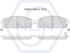 3501963, Колодки тормозные керамические, передние