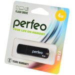 PERFEO PF-C05B004 USB 4GB черный BL1, Носитель информации