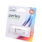 PERFEO PF-C01G2W004 USB 4GB белый BL1, Носитель информации