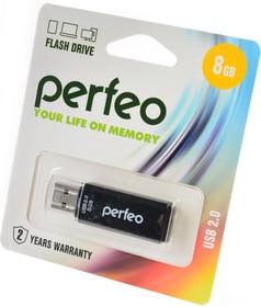 PERFEO PF-C06B008 USB 8GB черный BL1, Носитель информации