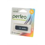 PERFEO PF-C10B008 USB 8GB черный BL1, Носитель информации