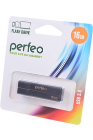 PERFEO PF-C01G2B016 USB 16GB черный BL1, Носитель информации