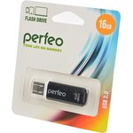 PERFEO PF-C13B016 USB 16GB черный BL1, Носитель информации