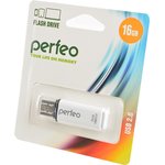 PERFEO PF-C13W016 USB 16GB белый BL1, Носитель информации