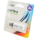 PERFEO PF-C13W032 USB 32GB белый BL1, Носитель информации
