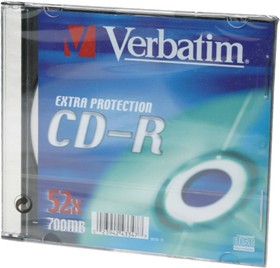 Verbatim 43347 CD-R DL Slim 700MB, Записываемый компакт-диск
