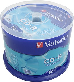 Verbatim 43351 CD-R DL CB/50 700MB, Записываемый компакт-диск