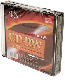 VS CD-RW 80 4-12x SL/5, Перезаписываемый компакт-диск