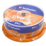 Verbatim 43522 DVD-R 4.7 GB 16x CB/25, Записываемый компакт-диск