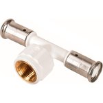 Тройник вр, пвдф пресс (белый), 16x1/2"x16 13PKW-160416