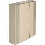 Короб архивный Attache 75мм переплетный картон сер.полоски