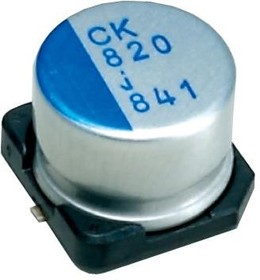 PCK0J331MCO1GS, Aluminum Organic Polymer Capacitors 330uF 6.3 Volts 20% AEC-Q200