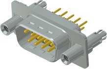 163A16259X, 9 Way Through Hole D-sub Connector Plug, 2.74mm Pitch, with Threaded Rear Spacer Clip