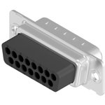 163X10029X, 5 Way Through Hole D-sub Connector Plug, with Mounting Hole