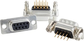164A16579X, 15 Way Through Hole D-sub Connector Socket, with 4-40 UNC