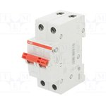 Рубильник 2п SHD202/32 рычаг красный ABB