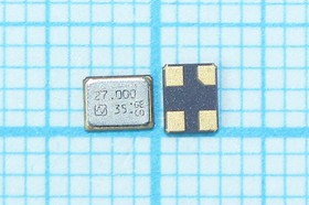 Резонатор кварцевый 27МГц в корпусе SMD 3.2x2.5мм; 27000 \SMD03225C4\\ \\NX3225SA\1Г
