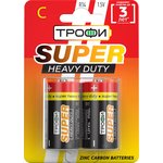 Батарейки Трофи R14-2BL SUPER HAEVY DUTY Zinc