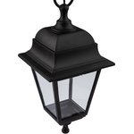 Садово-парковый светильник ЭРА НСУ 04-60-001 черный 4 гранный подвесной IP44 Е27 ...