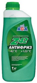 AGA048Z, Антифриз, готовый к применению, зеленый, -42С, 1 кг, G-12++