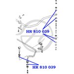 HR810039, Втулка тяги стабилизатора передней и задней подвесок, d=7 mm