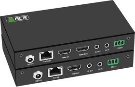 GCR-54687, GCR Удлинитель HDMI 2.0 по витой паре 4K60Hz до 50М передатчик + приемник, поддержка HDCP2.2,18G, HDR, 4:4:4, IR & POC, RS232, LO