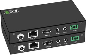 GCR-54691, GCR Удлинитель HDMI по витой паре с поддержкой HDBaseT 4K до 40М, 1080P до 70М передатчик + приемник, 4:2:0, IR & POC, RS232