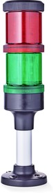 ECO60-Q02, Сигнализатор: сигнальная колонна; LED; красный/зеленый; IP66
