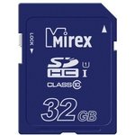 13611-SD1UHS32, Флеш карта SD 32GB Mirex SDHC UHS-I Class 10