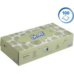8837, SCOTT White Facial Tissues, Box of 100
