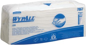 Фото 1/5 7867, WypAll White Cloths for Industrial Cleaning, Wet Use, Bag of 70, 380 x 420mm, Repeat Use