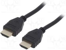 58265, Кабель; HDMI 2.0; вилка HDMI,вилка micro HDMI; 3м; черный