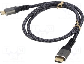 65268, Cable; DisplayPort 1.2,HDMI 2.0; DisplayPort plug,HDMI plug