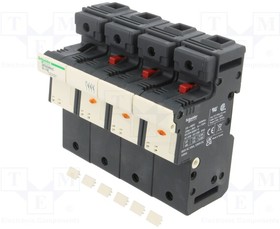 DF223NVC, Fuse base; for DIN rail mounting; Poles: 3+N