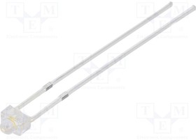 OSM57L7331A, LED; 1.8mm; white warm; 7500mcd; 50°; Front: convex; 2.9?3.4V; oval