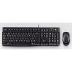 Комплект Logitech Desktop MK120 (920-002589) клавиатура K120 черная, мышь M100 ...