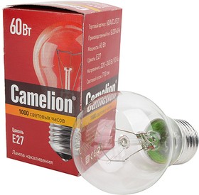 Camelion 60/A/CL/E27, Лампа