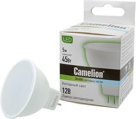 Camelion LED5-MR16/845/GU5.3 5Вт 4500K BL1, Лампа светодиодная