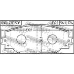 0101-ZZE150F, Колодки тормозные дисковые