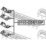 0103-CDE120F, Монтажный комплект для дисковых колодок