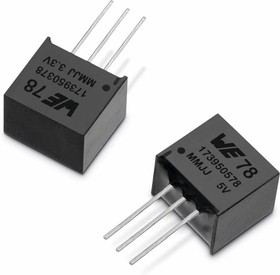 Фото 1/2 173950378, Non-Isolated DC/DC Converters FDSM THT 3.3V 0.5A 6-28V Input