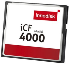 Фото 1/2 DC1M-128D31C1SB, iCF4000 Industrial 128 MB SLC Compact Flash Card