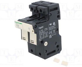 DF142, Fuse base; for DIN rail mounting; Poles: 2
