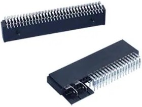 10053363-200LF, Standard Card Edge Connectors 2.54MM R/A RECPT 2 ROW 64 CON