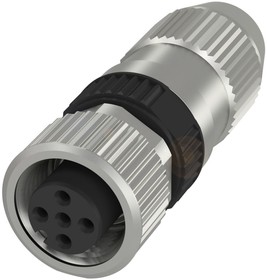 BCC02H8, Circular Connector, 4 Contacts, Cable Mount, M12 Connector, Socket, IP67