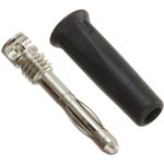 CT2002-0, Test Plugs & Test Jacks 4mm Plug, DIY Solder Black