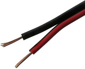 2x0.25 CU+CCA R/B, Акустический кабель , 2x0.25 мм, CU+CCA, красно-чёрный